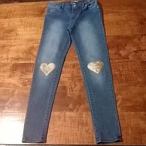 💙 Cat & Jack jeggings gold heart